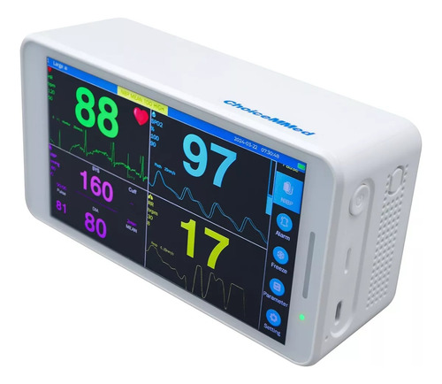 Monitor Veterinario De Signos Vitales Portátil de 5 Parametros NIBP, SpO2, ECG, PR, TEMP Recargable Con Pantalla Touch 5.5 pulgadas - Marca Choisemed