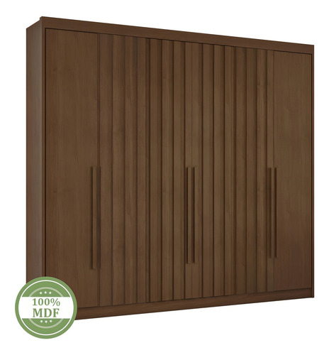 Guarda Roupa 6 Portas Com 4 Portas Ripadas 8 Gavetas Fdwt