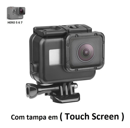 Caixa Estanque Preta Gopro 5 6 7 Black Blackout Com Nf-e