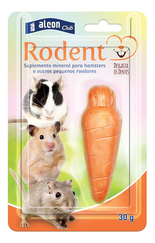Suplemento Alcon Rodent Hamster 30g Gasta Dente Dos Roedores