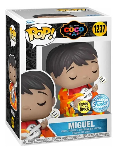 Funko Pop Miguel 1237 Disney Pixar Special Edition Glow Coco