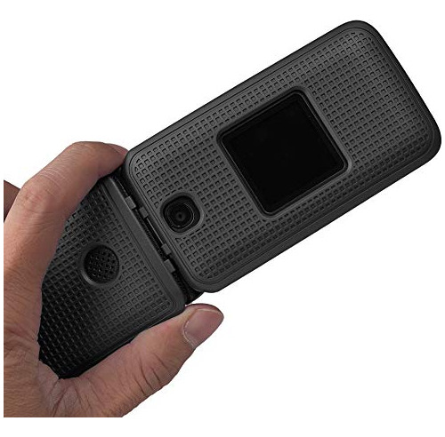 Estuche Clip Para Alcatel Go Flip 5 Negro Presion Rotating 4