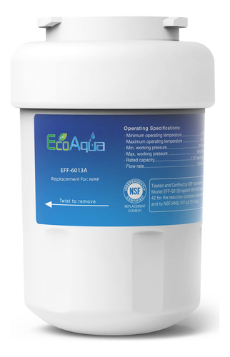 Filtro De Agua Ecoaqua Eff-a, Sustituto Del Ge Mwf, Comp