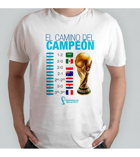 Remera Del Mundial - El Camino Del Campeón - Argentina Qatar