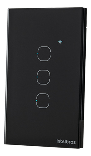 Interruptor Touch Inteligente Zigbee 3 Teclas Ezs 1003 Preto