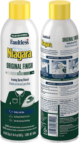 Almidón P/planchar Spray Niagara Original Finish 2pzs 585 Ml