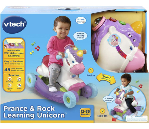 Vtech Unicornio De Aprendizaje Prance And Rock 2 En 1