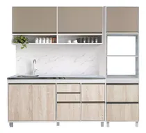 Comprar Combo Bajo Mesada 160 Cm Sorrento + Alacena 160 Cm + Portahorno 200x60 Ricchezze