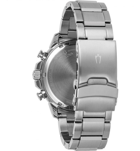 Relógio Bulova Masculino Marine Star 96b272 Aço Prata