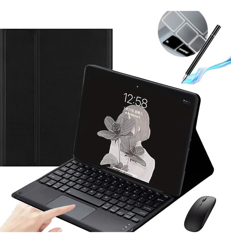 Funda Teclado Ñ Mouse Para Galaxy Tab A9+plus X210/x216/x218 Negro