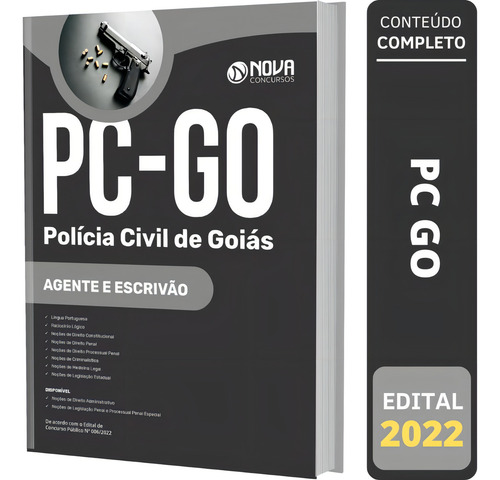 Apostila Concurso Pc Go -agente E Escrivão, De Professores Especializados.