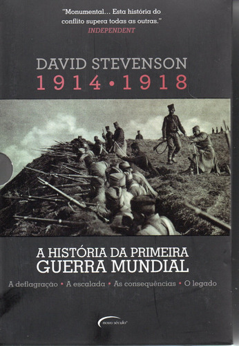 1914 - 1918 - A História Da Primeira Guerra Mundial - Box (4 Volumes) - Seminovo, Único Dono