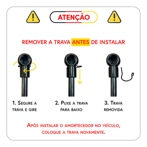 Par Amortecedor Freelander Blindado Porta Malas 2006 A 2015