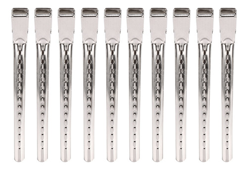 Juego De 10 Broches For El Pelo, Plateados, Profesionales,