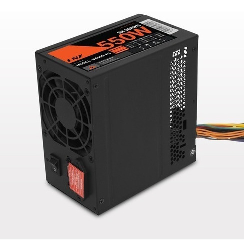 Fuente Pc Gamer Lnz 550w Sx550-fs Cooler 40a + Gtia 1 Año !