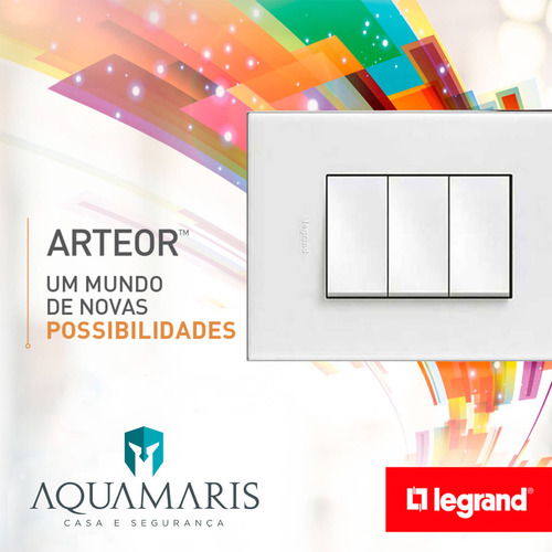 Interruptor Paralelo 16a Quadrado Branco Arteor Legrand