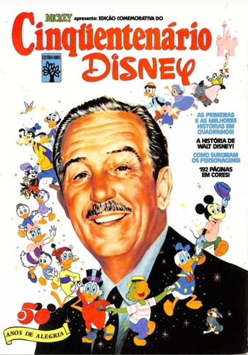 Livro Cinquentenário Disney - 1973 - Editora Abril