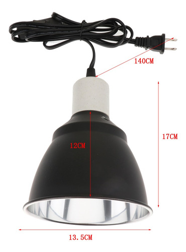 Imagen 9 de 12 de 2 Piezas Reptil Cerámica Luz Uv Lámpara Soporte Accesorio