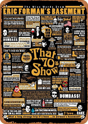 That 70s Show Quotes That 3970s Show 8 X 12 Pulgadas  C...