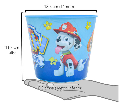 2 Palomeros Paw Patrol Dulcero Botananero Infantil Plastico
