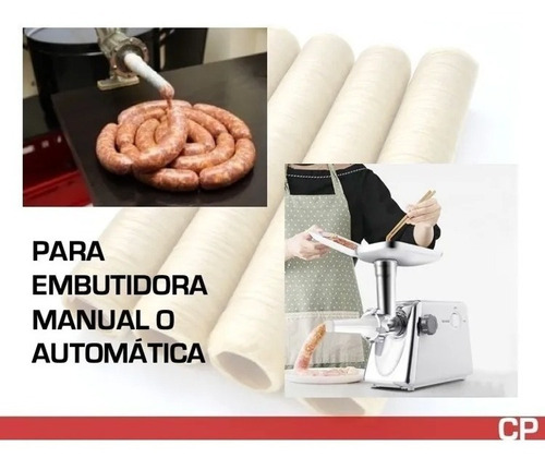Tripa De Colágeno Comestible Para Pepperoni 40mm 250 Metros