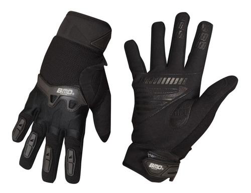 Guantes P/motociclista Textil Completo Bmd Gel Negro