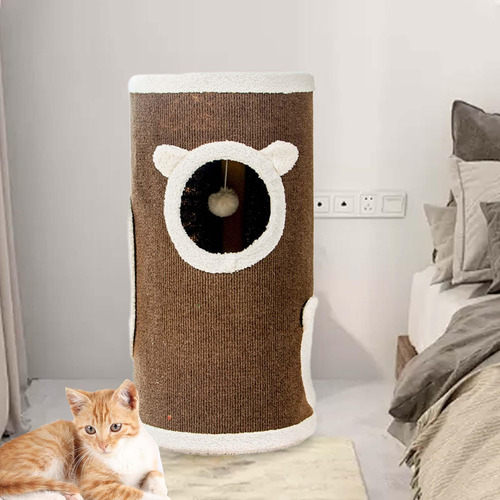 Poste Rascador Cilíndrico Para Gatos, Poste Rascador L