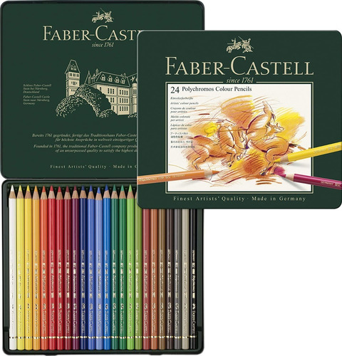 Faber Castell Polychromos 24 Unidades Colores Artísticos