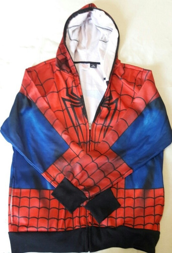 Chaqueta De Spiderman Marvel Con Capucha Completa (Usado)