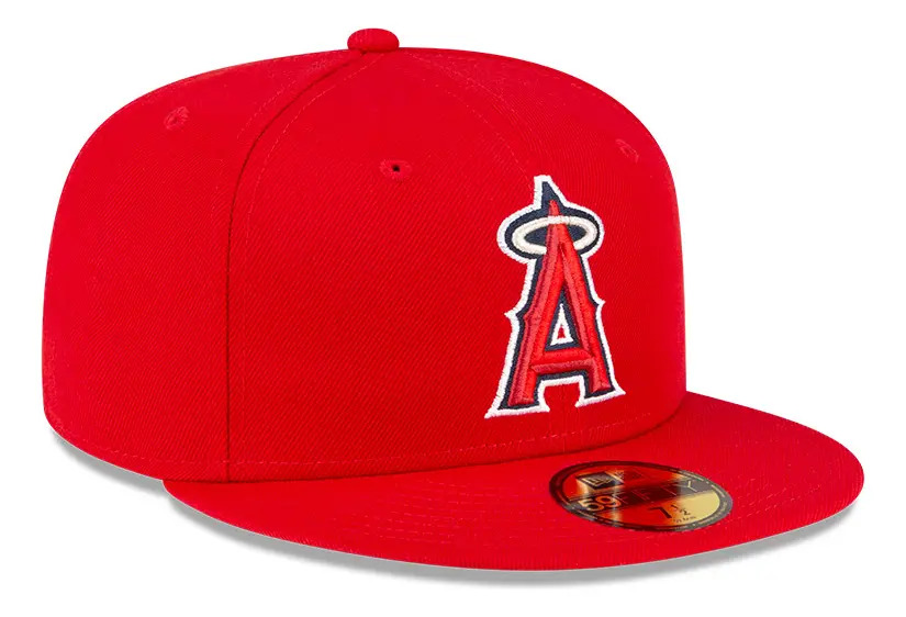 New Era Gorra De Juego Anaheim Angels Mlb 59fifty Color Rojo Talla 7