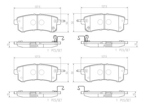 Balatas Traseras / Infiniti Qx56 Base 2011 A 2013 Cerámica