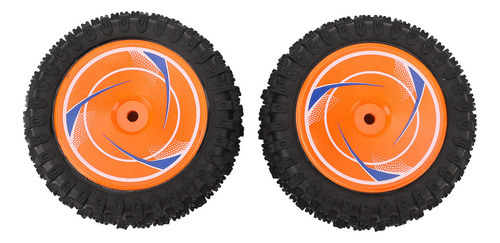 Rc Car Tires 2pcs Rear 75mm Rubber Remote Control Wheels