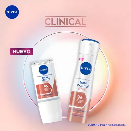 "Desodorante Nivea Clinical Tono Natural Spray 150 ml "