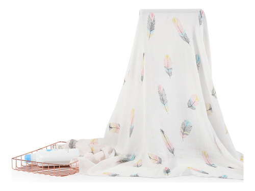 Manta Swaddle Insular Bambú.algodón Suave. Transpirable P