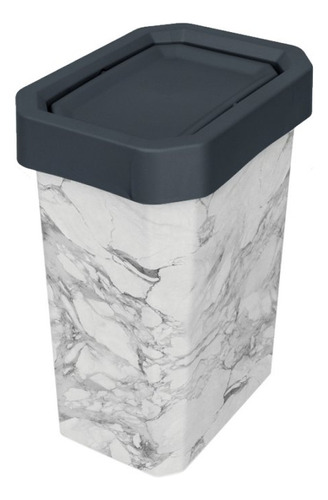 Papelera Bins Vaiven Diseño Marmol 10 Litros Estra