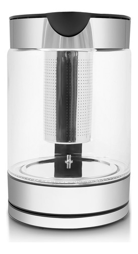 Rca Tetera Eléctrica Digital Con Infusor Rc-330 Color Negro Plateado