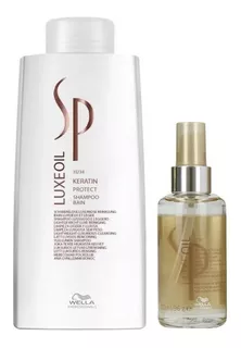 Shampoo 1000ml + Elixir Aceite De Argan Sp Luxe Oil Wella