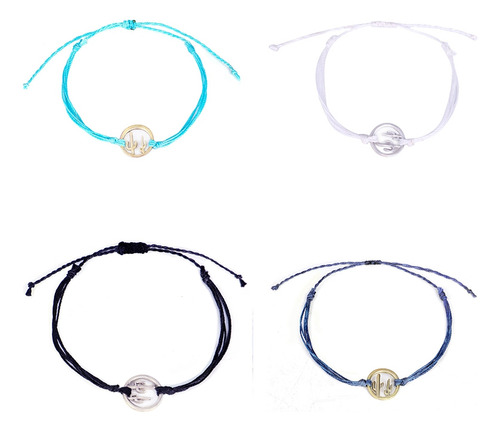 Pulsera De Cera Hecha A Mano Con Forma De Cactus Friendship