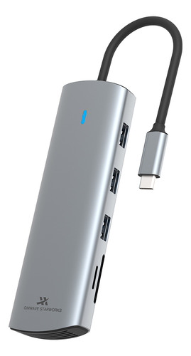Adaptador Hub Zapatilla Usb-c Pc Ethernet Vga Hdmi Usb 3.0