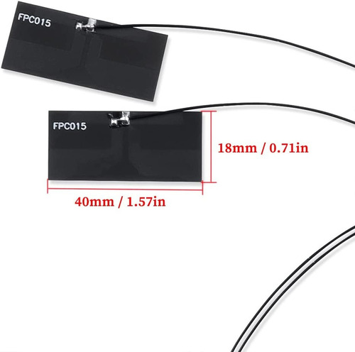 Imagen 4 de 8 de Dos Antenas Wifi Ax210 Intel Mhf4 Ipex 2.4ghz 5ghz 5.8g Ngff