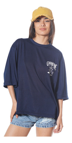 Remera Oversize Estampada Mujer Algodon Calidad Premium H19