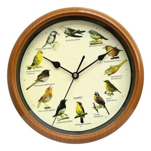comprar Reloj De Pared Con Forma De Pájaro Cantor, Adornos De Pared