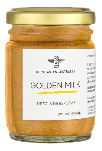 Imagen 1 de 5 de Mezcla Especias Golden Milk X 40 Gr Premium Exquisitas