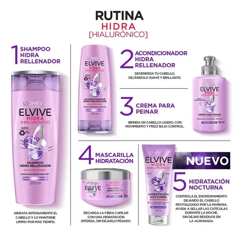 Pack Shampoo + Acondicionador Elvive Hidra Hialurónico