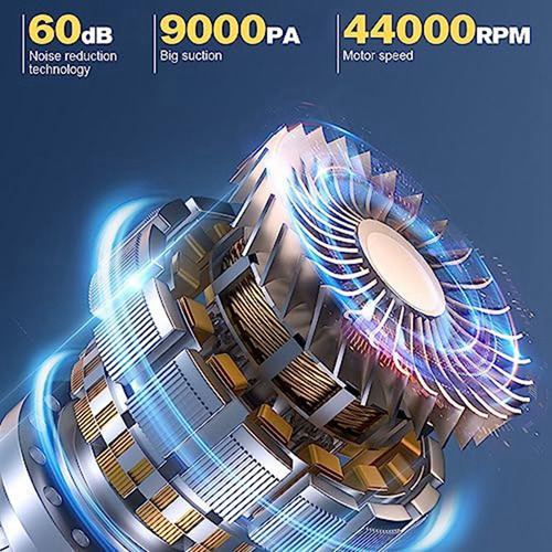 Aspirador De Coche Portátil Inalámbrico, 12000pa High Power
