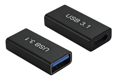 Adaptador Otg Carga Y Datos Usb Hembra A Tipo C Hembra 3.1