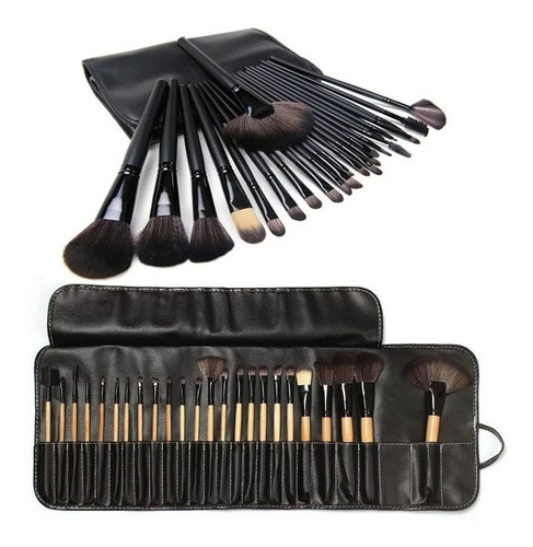 Set 24 Brochas Maquillaje Profesional + Estuche Make Up