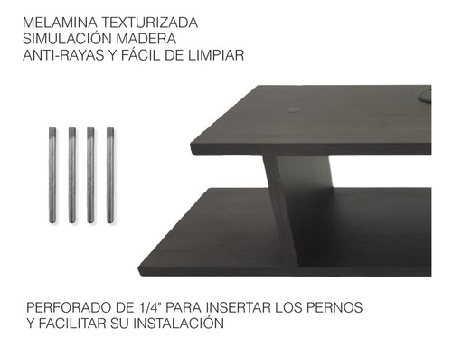 Imagen 6 de 10 de Estante Flotante Moderno Para Equipos De Tv 70 X 20 Cm