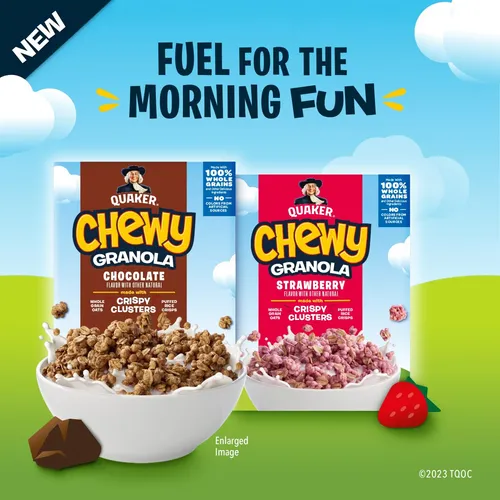Quaker Cereal De Desayuno De Granola Masticable, Chocolate,