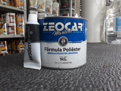 Masilla Zeocar Poliester 1 Kg Con Catalizador